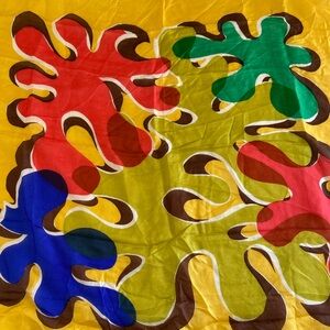 Vintage pure silk scarf